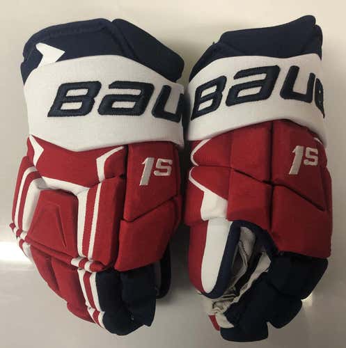 Bauer Supreme 1S Pro Stock Custom Hockey Gloves 13" Capitals SON (5477)
