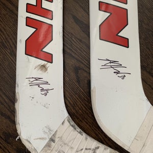 Andrew HAMMOND #30 Autographed Vaughn Goalie Stick Regular Senior Pro Stock