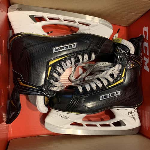Bauer Supreme 2S Hockey Skates Senior Size 8.5D 8.5 D + Speed Plates 2.0 + LS3 Blades