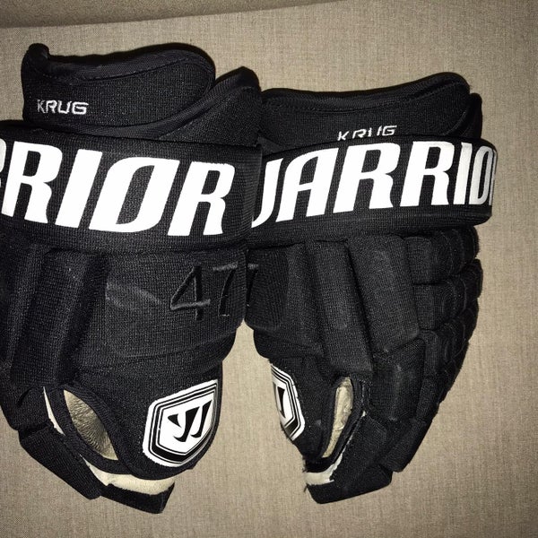 Boston Bruins Torey Krug 13” Warrior Franchise Hockey Gloves MIC Senior Pro Stock