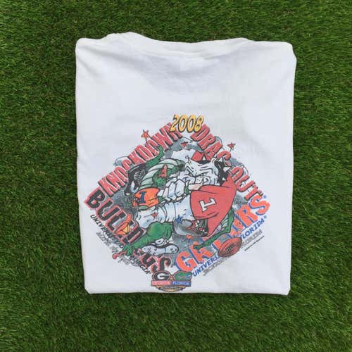 UGA Bulldogs vs Gators Sz Large Double Sided Ncaa Football College Shirt Adult