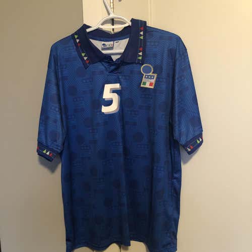 Vintage Maldini 1994 Italy Home Jersey - Large