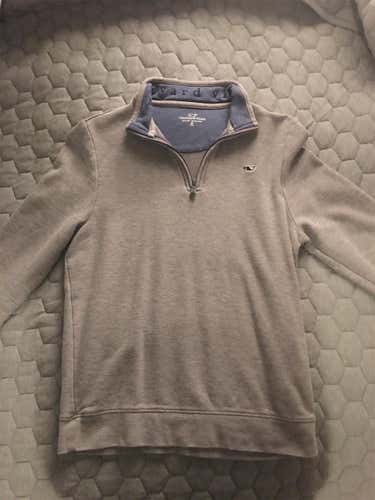 Vineyard Vines, Gray 1/4 zip, Boys Medium