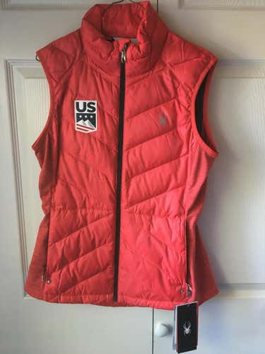 Pink Women's Spyder Vest w/ U.S. Ski & Snowboard Logo
