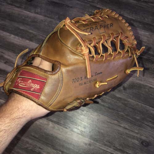Relaced Horween Rawlings Heart of the Hide TNT Trapper Baseball Glove