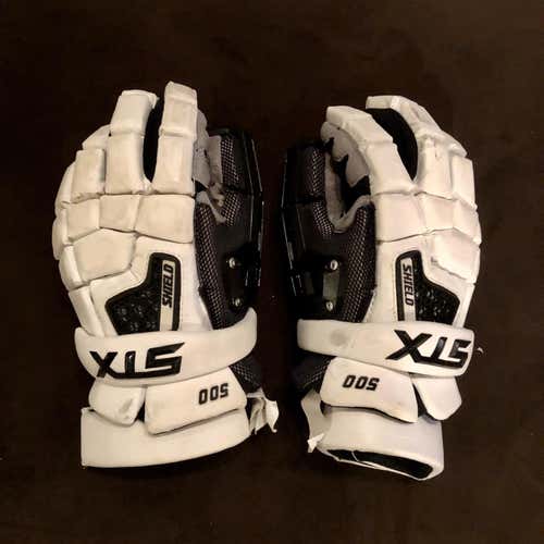 STX Shield 500 Goalie Gloves Size 12”