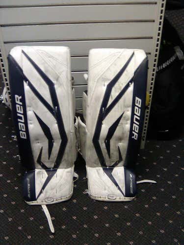 White 31" Bauer Supreme one90 Goalie Leg Pads Intermediate