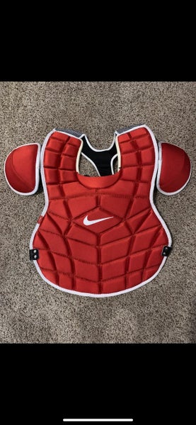 Red New Nike Catcher's Chest Protector Adult