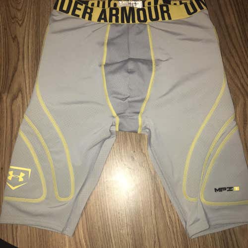 Gray Large Under Armour Compression Shorts New With Tags