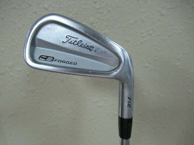 TITLEIST CB FORGED 712 IRON SET 3 - PW +1/2 PROJECT X 5.5 STEEL STIFF NEW GRIPS