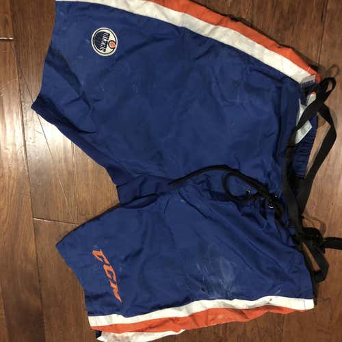 Oilers Extra Large CCM Pant Shell Senior Pro Stock