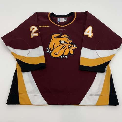 x2 (#30 and #33) Game Used | NCAA Pro Stock University of Minnesota Duluth Jersey | Bauer