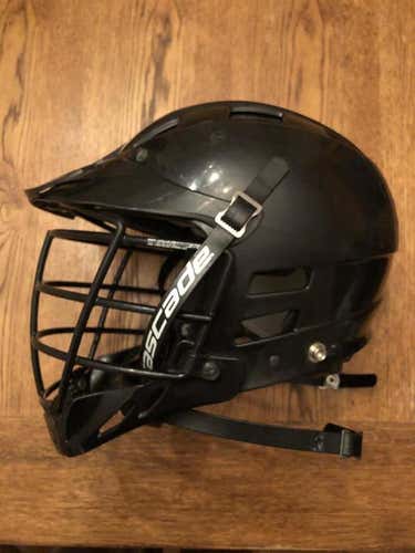 Adult Large black Cascade lacrosse Helmet