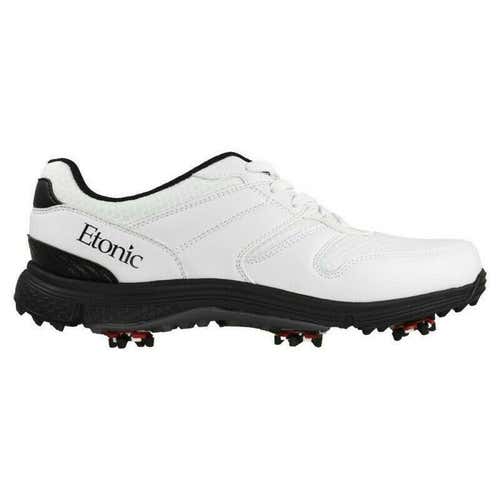 New Etonic G-SOK Men's Golf  Shoes White/Black EG501WK Size 13 Medium Firm Price No Trades