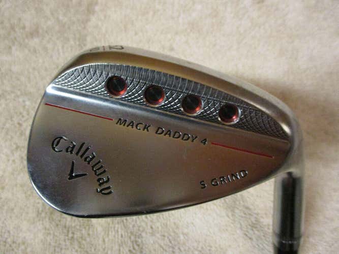 Callaway Mack Daddy 4 Chrome 52.10 Wedge S Grind 115 Tour Issue S200 Stiff Firm Price No Trades