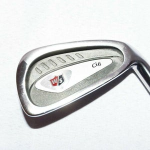 6 Iron Wilson Ci6 Rh 37.5" Mens Graphite Silver Stiff New Grip