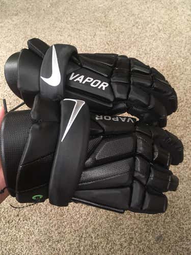 Black New Nike Vapor Lacrosse Gloves
