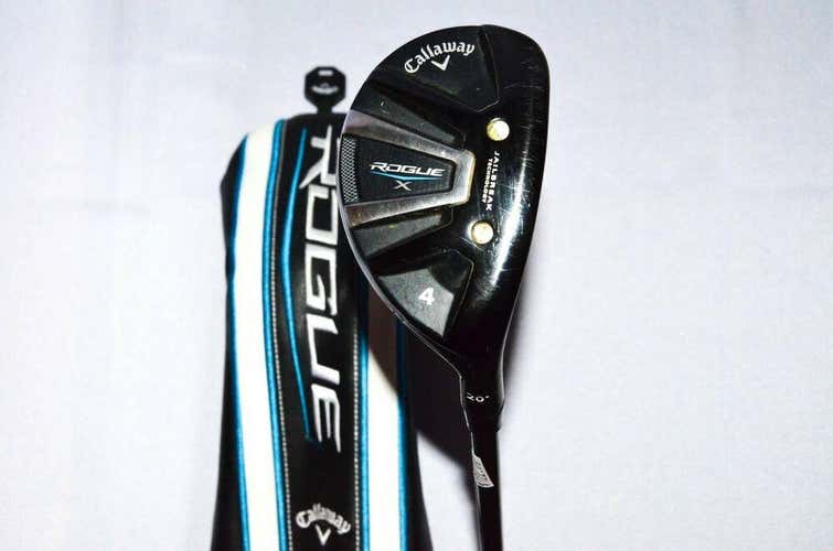 4 HYBRID 20 DEGREE CALLAWAY ROGUE RH 40" GRAPHITE REGULAR NEW GRIP W HEADCOVER