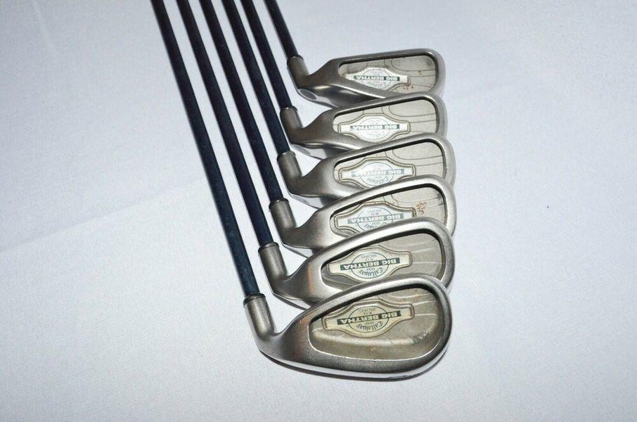 CALLAWAY BIG BERTHA IRON SET RH 36.75" GRAPHITE LADIES NEW DTG GRIP