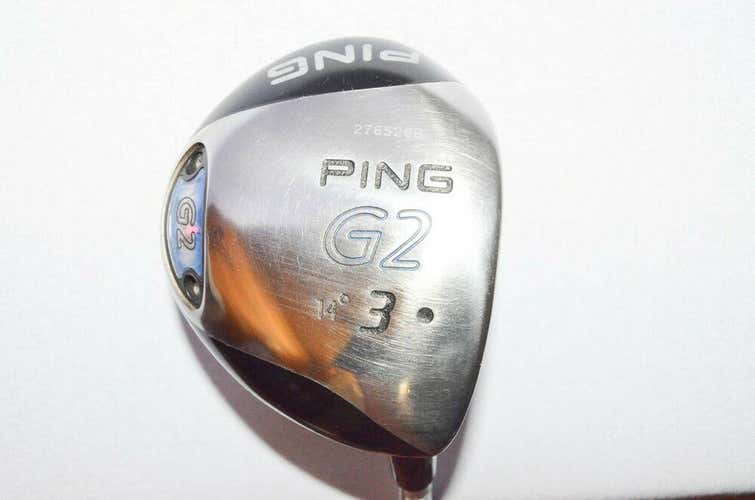 3 WOOD 14 DEGREE PING G2 RH 43.5" STEEL 43.75" NEW GRIP