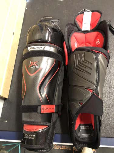 New Bauer Vapor 1X Lite Shin Pads Senior 15"