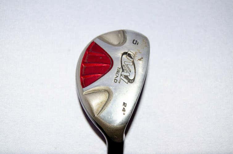 24 DEGREE 5 HYBRID OVAL TREAD RH 39" TRUE TEMPER STEEL STIFF NEW GRIP