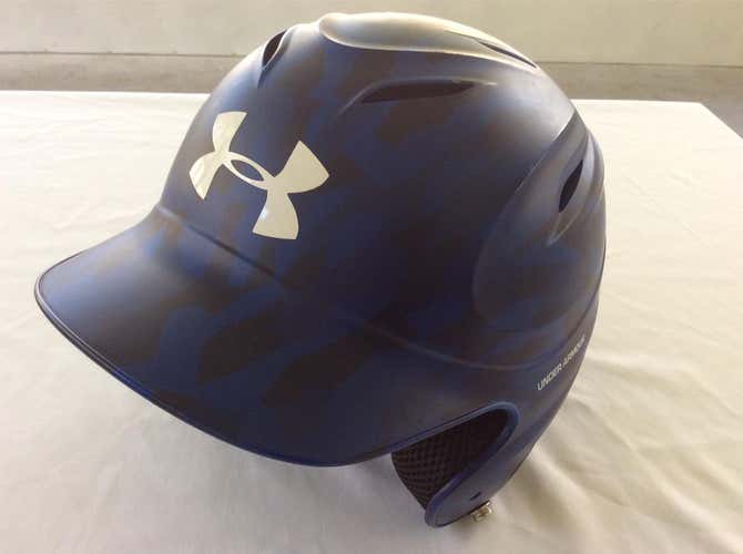 Under Armour UABH100 Batting Helmet Blue Camo Great Condition Youth Size 6.5-7.5