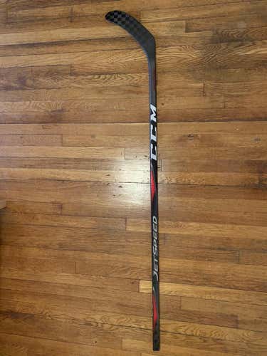 New CCM Right Handed JetSpeed Hockey Stick Toe Senior Pro Stock