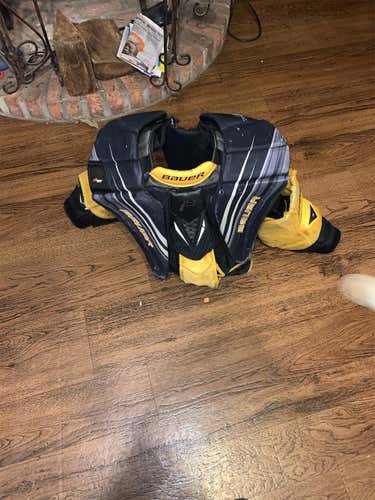 Yellow  Extra Large Supreme 1S Chest and Arm Protector Goalie Chest Protector Senior Pro Stock