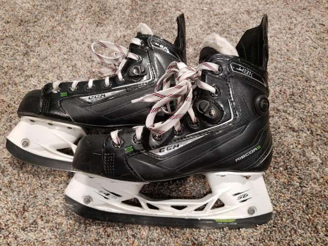 CCM Ribcor 48k Hockey Skates Junior Size 3.5 with SB 4.0 Blacksteel - will trade !