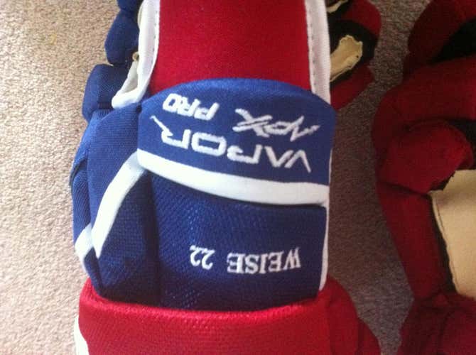 New Bauer Vapor APX Pro Gloves Senior Pro Stock 14" DALE WEISE