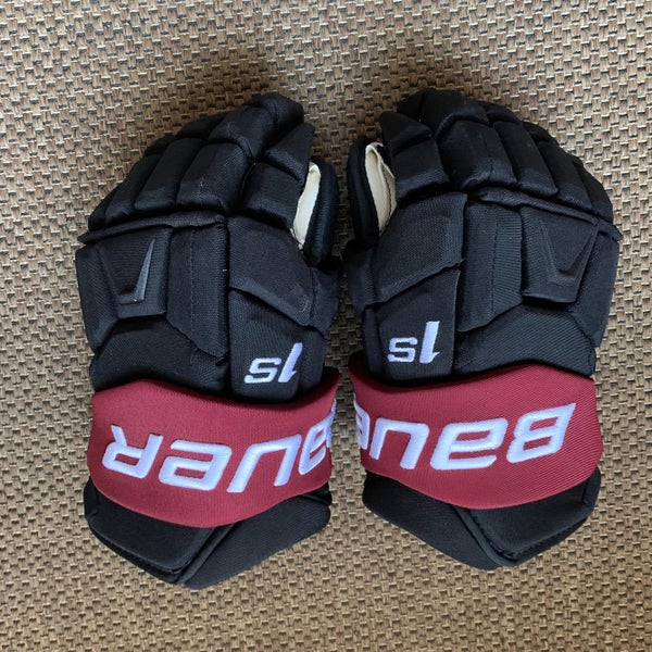 Pro Stock Coyotes Bauer 1S Hockey Gloves
