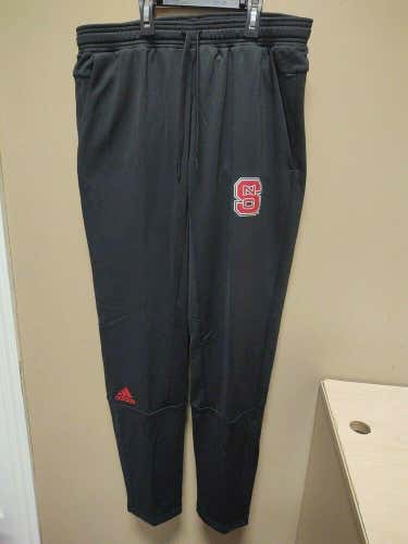 New Adidas NC State Wolfpack Climawarm Fleeece Warm Up Pant SZ Large BU5084