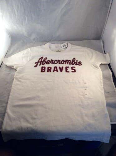 Abercrombie Braves Kids Large T Shirt  boys Large New With Tags  Box C
