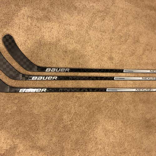 3 Pack Custom White Nexus 2N Pro Hockey Stick Mid Senior Pro Stock