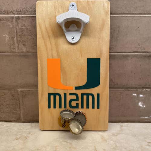 Miami Hurricanes Magnetic Bottle Opener