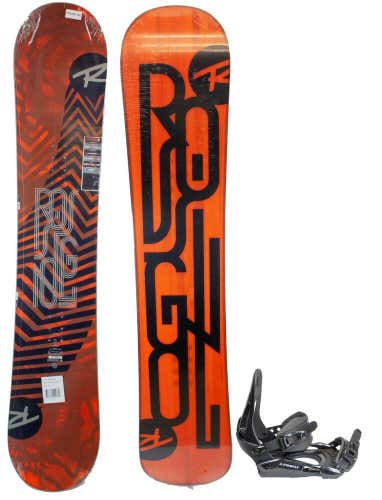 NEW  Mens RARE Rossignol District AmpTek Snowboard & Firefly Bindings 159CM No Trades