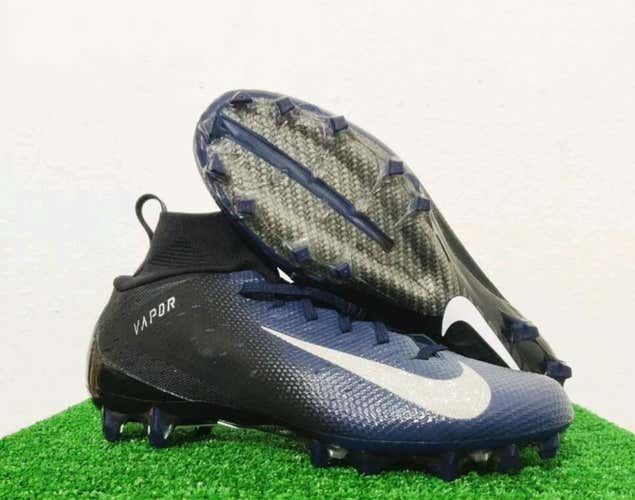 Nike Vapor Untouchable Pro 3 Black Blue Football Cleats 917165-004 Size 12