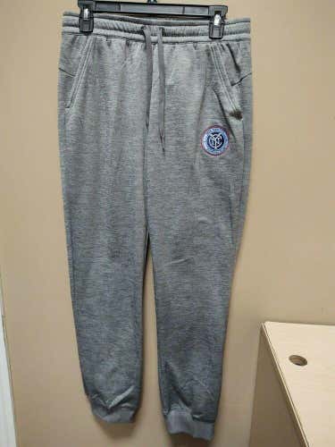 New Adidas Climawarm MLS New York FC Gray Sweathpants Ladies Sz Small 201BW