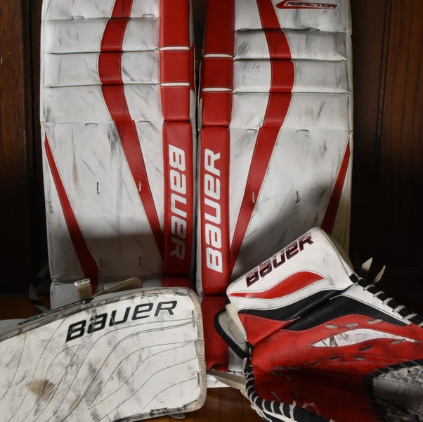 35+2 Bauer Reactor 7000 Leg Pads & Reactor 4000 Glove/Blocker