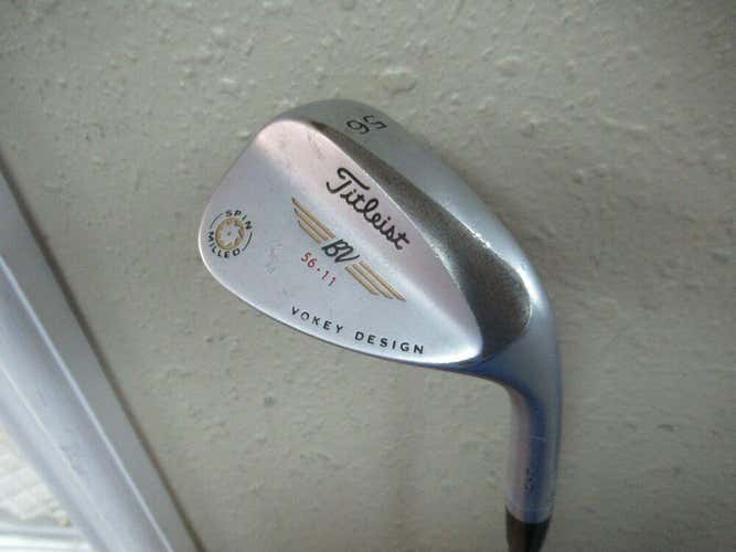 TITLEIST VOKEY DESIGN SPIN MILLED CC SAND WEDGE 56* FACTORY STEEL NEW GRIP
