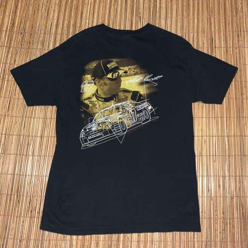 Matt Kenseth Nascar T-Shirt Flame Winston Cup Series #17 Mens L Dewalt Racing