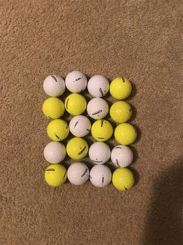 20 Used Pinnacle RUSH Golf Balls