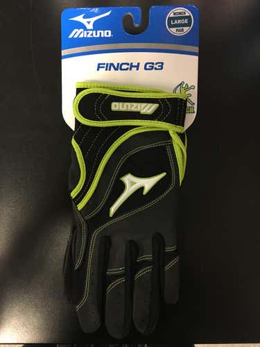 12 pairs of Brand New Mizuno Finch G3 Women's Large Batting Gloves