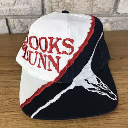 RARE VTG Brooks And Dunn Big Logo Snapback Hat Skull Country Music Bold Unique
