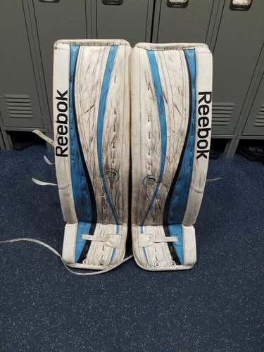 Blue 37" Reebok Goalie Leg Pads Senior (MAKE OFFER)
