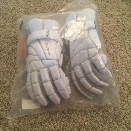 White New Player Nike Vapor Elite Lacrosse Gloves