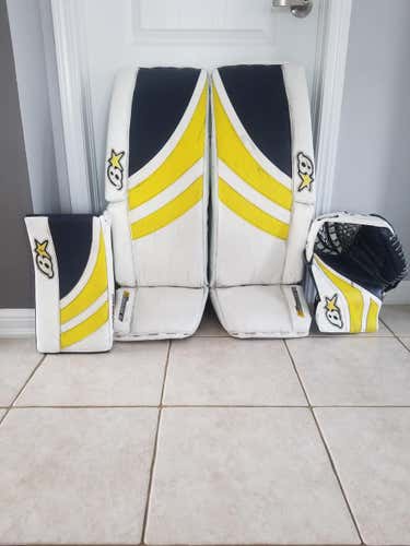 Blue 34" Brian's Regular Sub Zero Pro 3 Goalie Full Set Senior Pro Stock