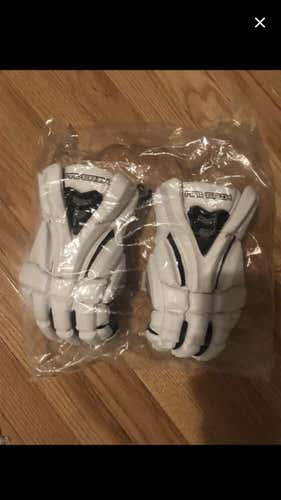 White New Player Rome RX Lacrosse Gloves