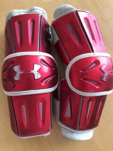 UA Red Chrome Arm Guards